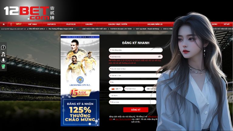 Đăng ký 12bet hưởng ngay ưu đãi khủng sau