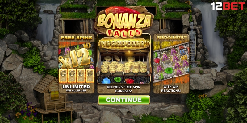 Game Bonanza Falls trong Big Time Gaming tại 12BET