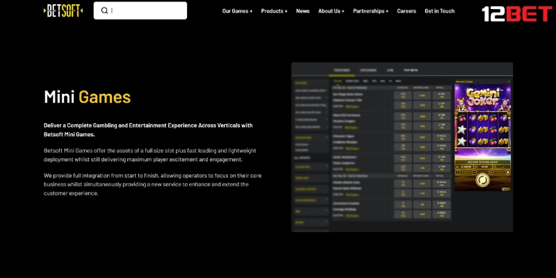 Những sản phẩm Mini Game trên Betsoft