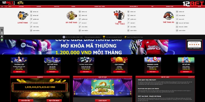 Sảnh Cược Bti Thể Thao Tại Nhà Cái 12BET