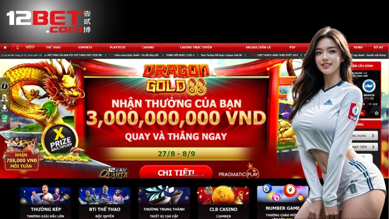 Thành lập năm 2007, 12bet sở hữu thành tích khủng