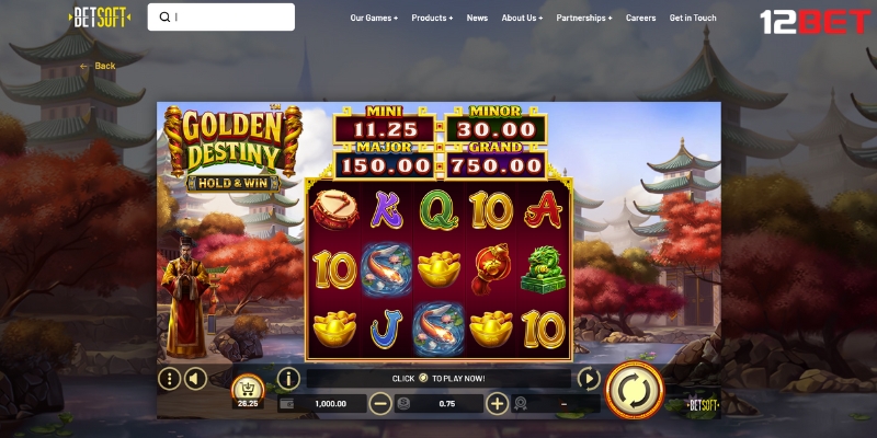 Trải nghiệm game Golden Destiny trên Betsoft